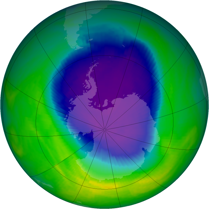 Ozone Map 2000-10-15